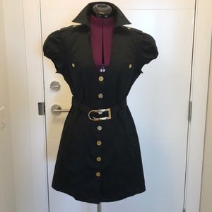 Marciano Button Down Belted Dress